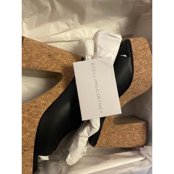 NEW Stella McCartney Skyla Alter Platform Mules, Retail $860, Black, Size 39 (9) - Picture 5 of 8